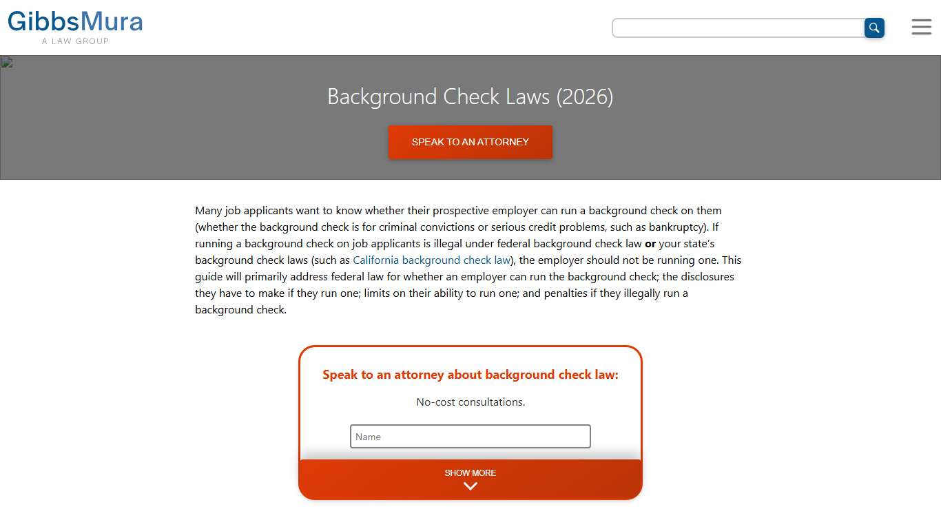 Background Check Laws (2026) | Federal Background Check Law & Penalties